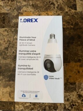 New Lorex 2k WiFi Smart Lightbulb Camera